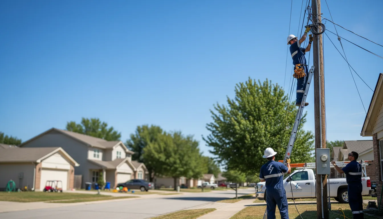 Residential electrician providing installation services in Lamont, WA